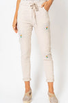 Look Mode beige jegging pants