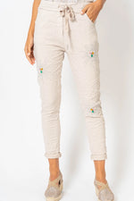 Look Mode beige jegging pants