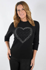 Frank Lyman #233828U black knit top