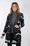 Frank Lyman #233841U black/Grey knit throwover