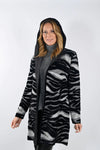 Frank Lyman #233841U black/Grey knit throwover