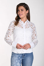 Frank Lyman #241318U White woven blouse