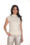 Frank Lyman #243464U beige knit top