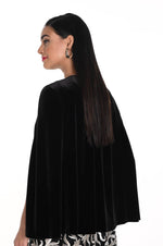 Frank Lyman #249286 black knit cape