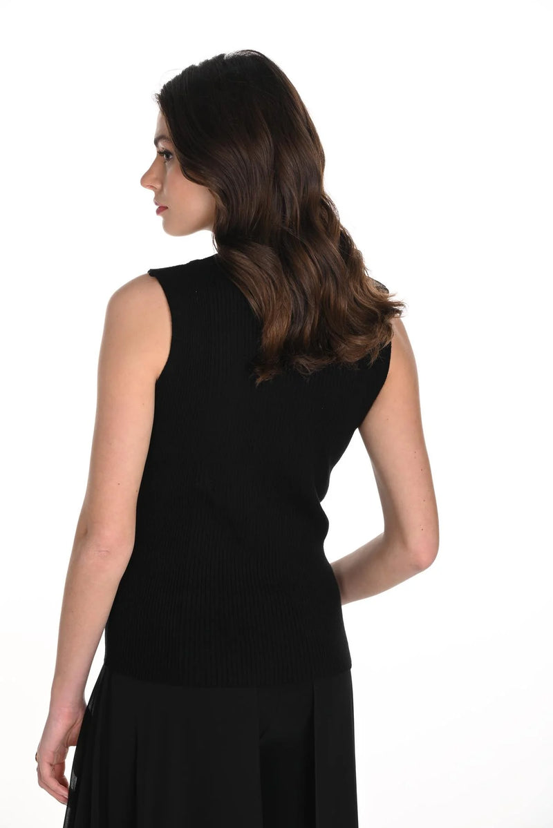 Frank Lyman #249408U black knit top