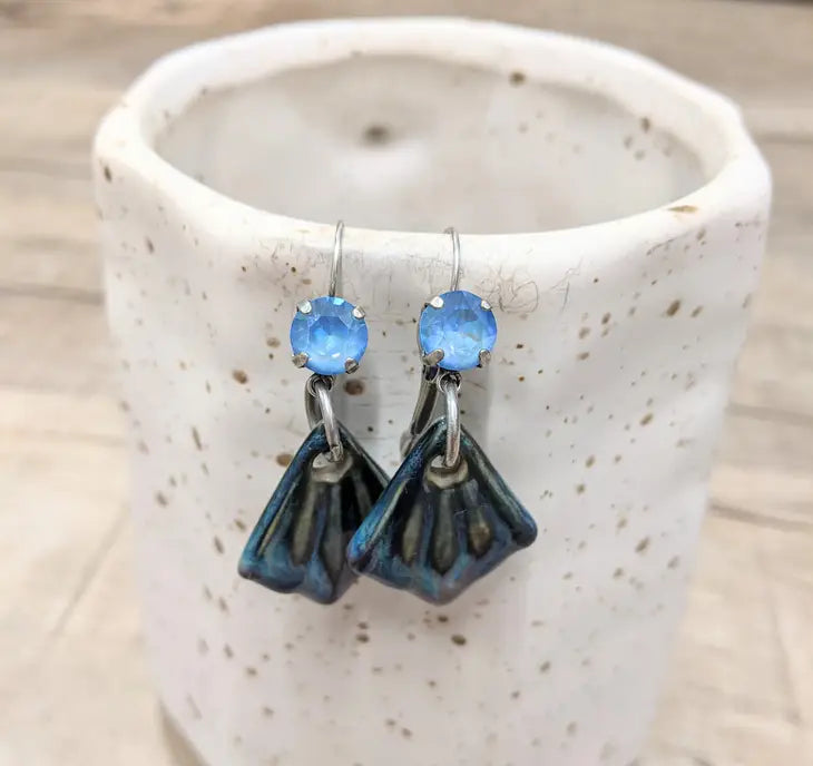 Lila ceramic earrings