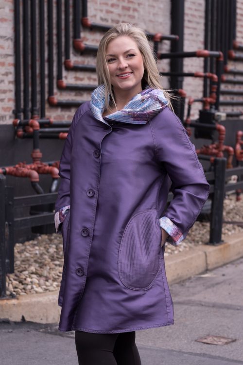 UBU  purple reversible coat