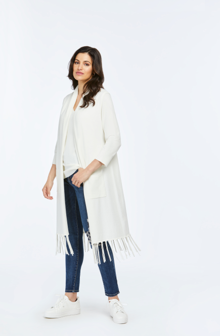 Orly #70104 Off white knit duster