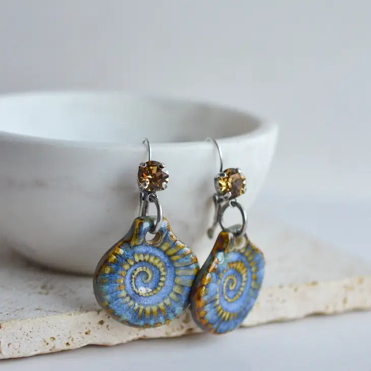 Nautilus Ceramic earrings