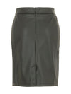 Dolcezza #74129 black faux leather skirt