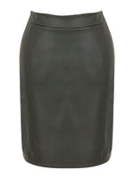 Dolcezza #74129 black faux leather skirt