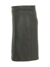 Dolcezza #74129 black faux leather skirt