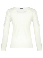 Dolcezza #74602 off white knit top