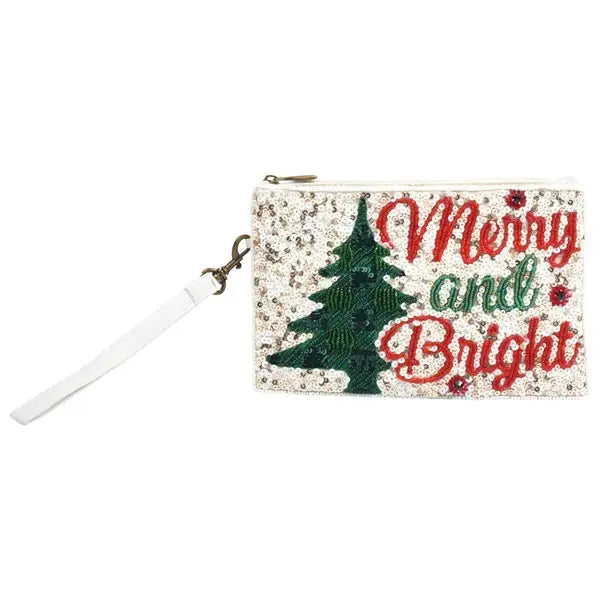 Holiday purse -  MERRY AND BRIGHT