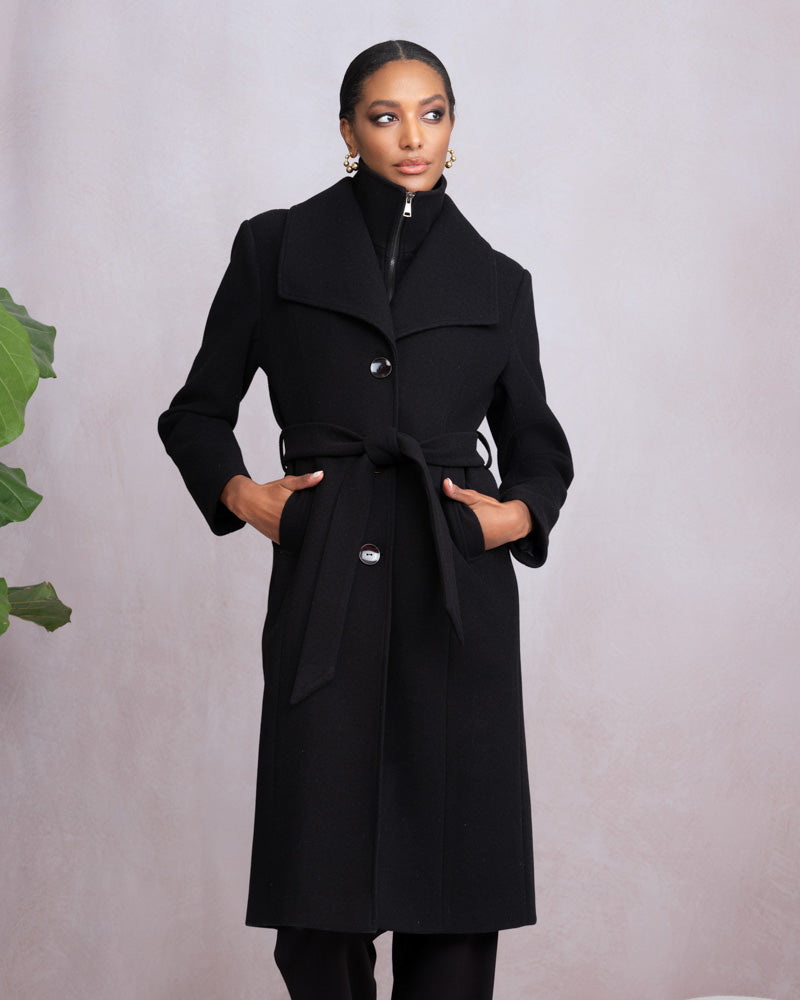 Alison Sheri black trench coat