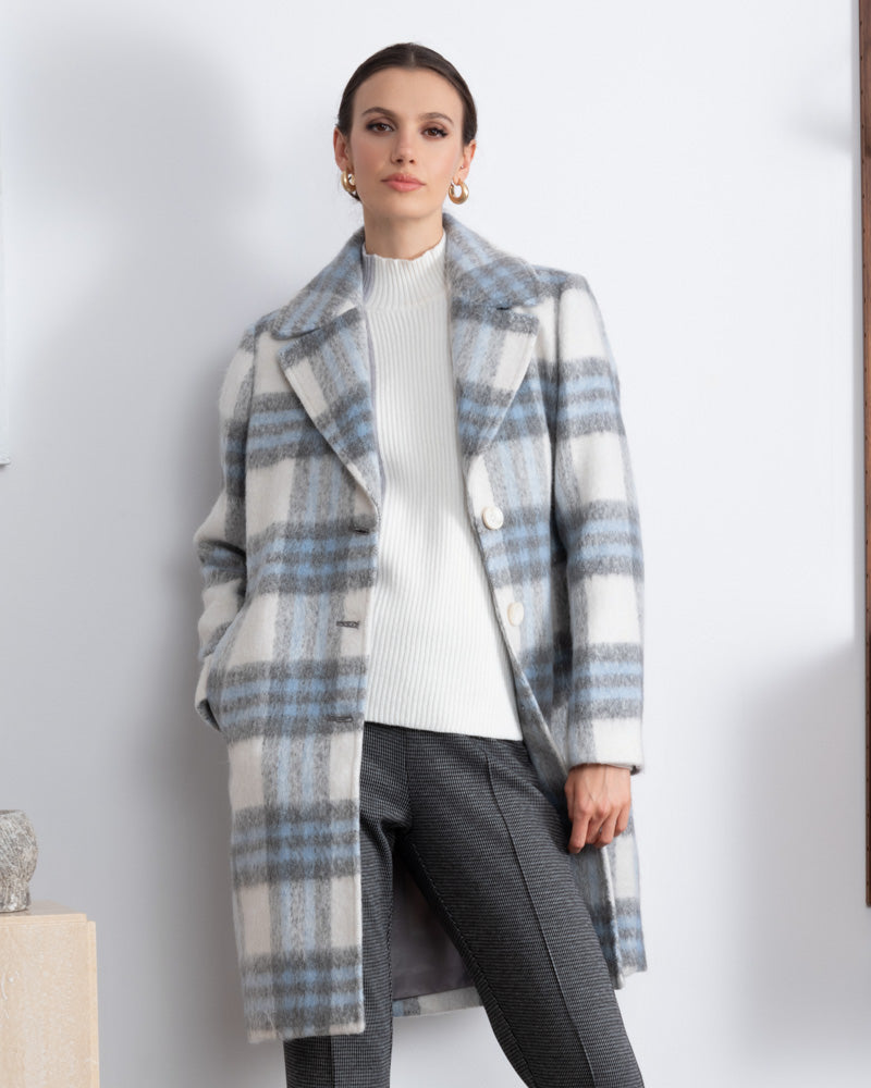 Alison Sheri blue coat