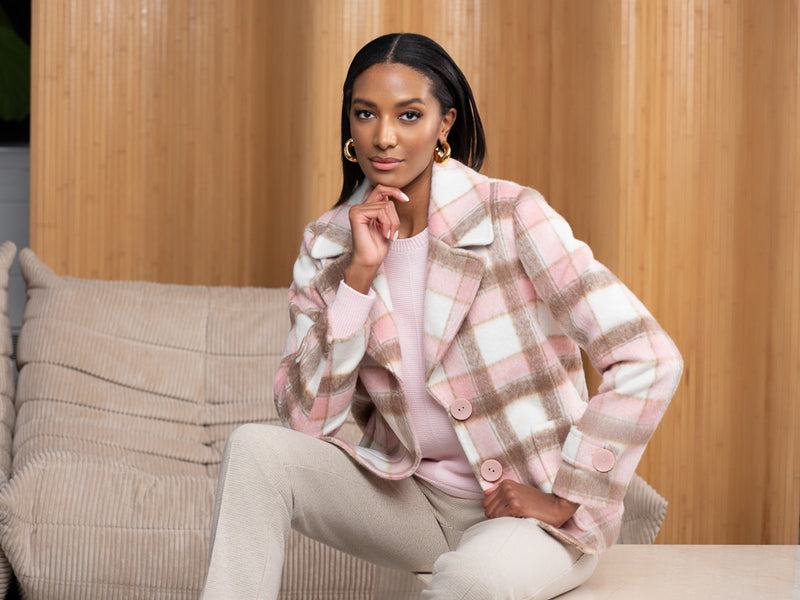 Alison Sheri pink coat A46245