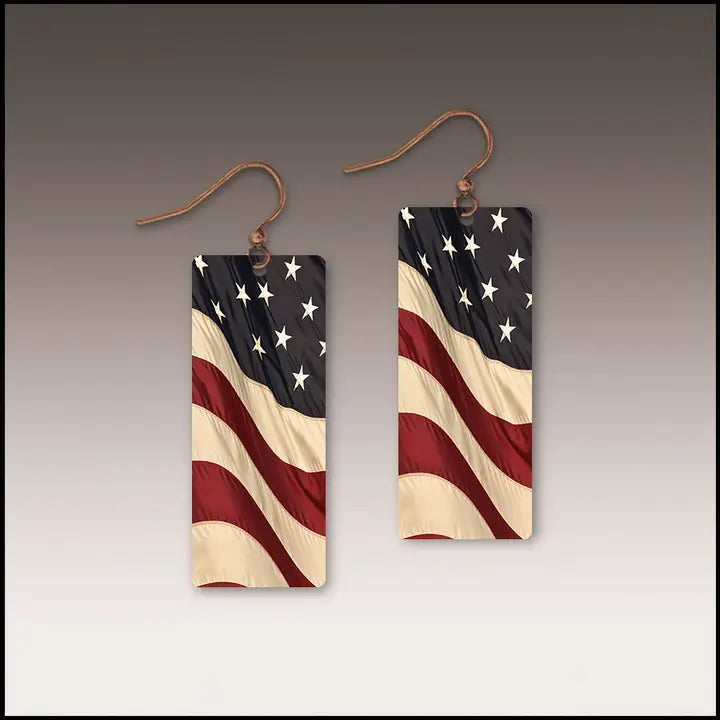 Patriotic Flag earrings #AFCE