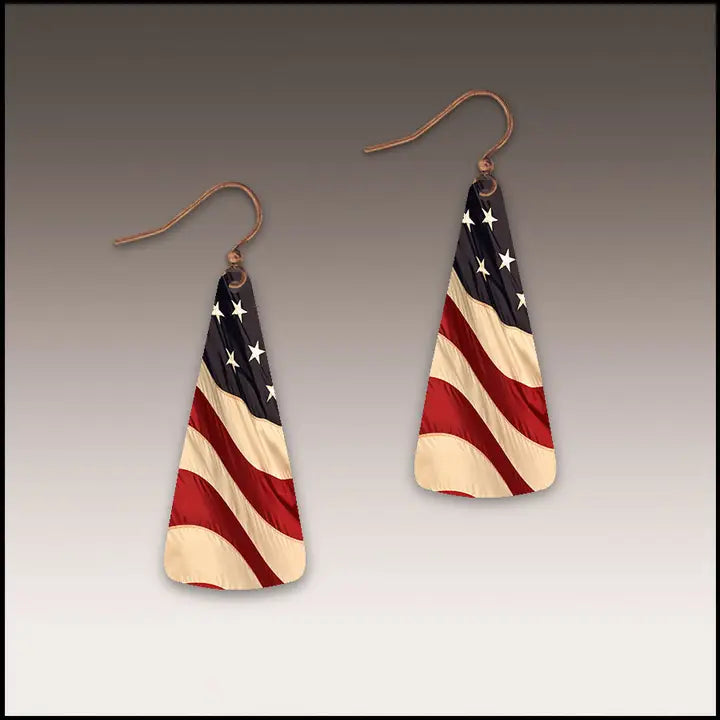 Patriotic Flag earrings #AFZ
