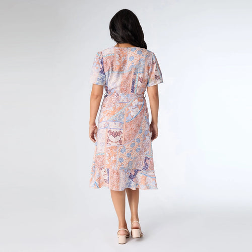 Aria flutter sleeve dress