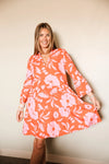 Coral & Pink dres