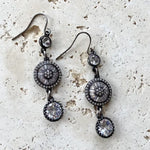 Black Crystal earrings E22044