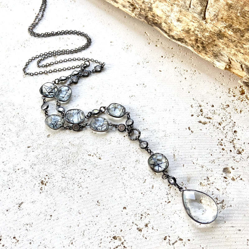 Crystal quartz necklace - N23106