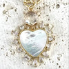 Gold heart necklace -N23268