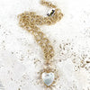 Gold heart necklace -N23268