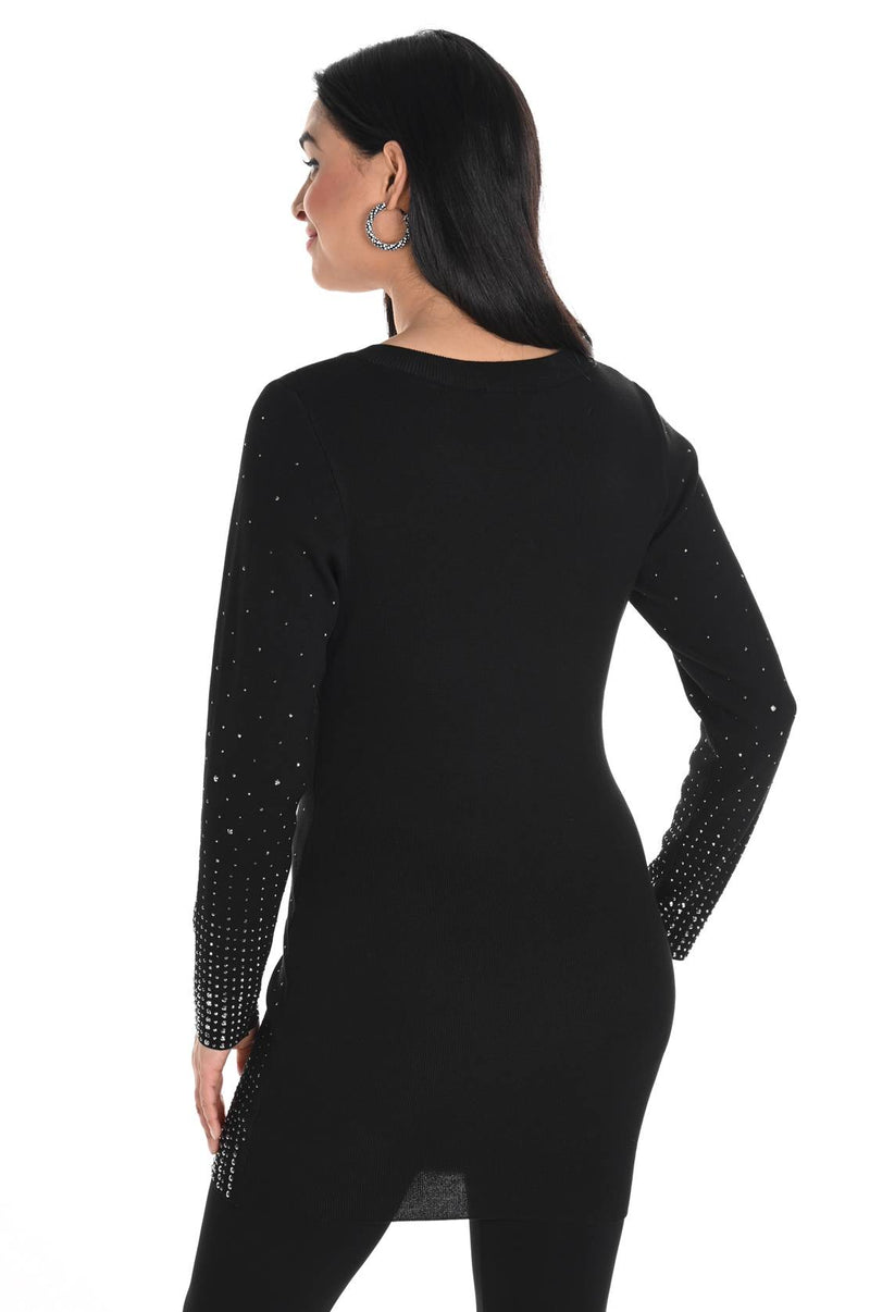 Frank Lyman #244622 black tunic sweater