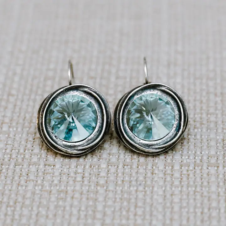 Reese earrings - Aqua champagne