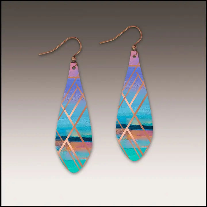 Purple & Blue earrings #SWLE