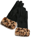 Sheila glove with leopard cuff