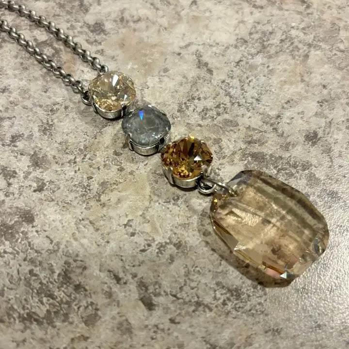 Sheridan Crystal drop necklace