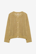 NKN Buttoned knit sweater -LIME