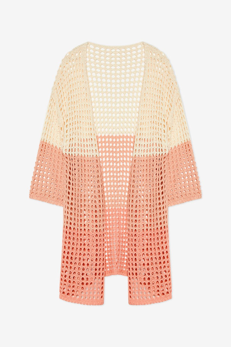 NKN Kimono midi pink/ivory