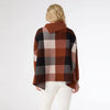 Colorblock poncho