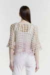 Crochet topper - Blush/Sand