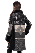 Adore #BS2544 Mix Media coat