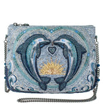 MARY FRANCES "Dolphin love" crossbody handbag