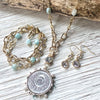 French coin necklace -N23164