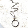 Crystal circle necklace -N23134