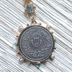 French coin necklace -N23164