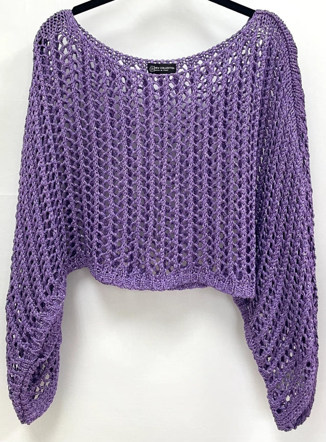 Look Mode #72052 purple crochet