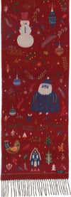Fraas Scarf Christmas RED cashmink
