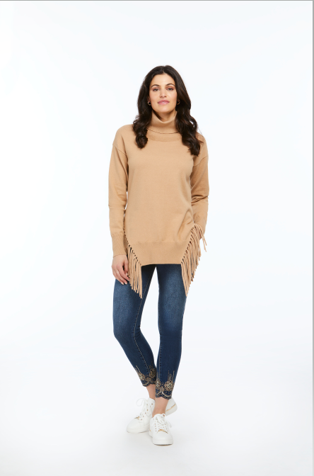 Orly #70404 camel knit top