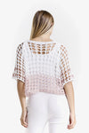 Crochet topper - White/Blush