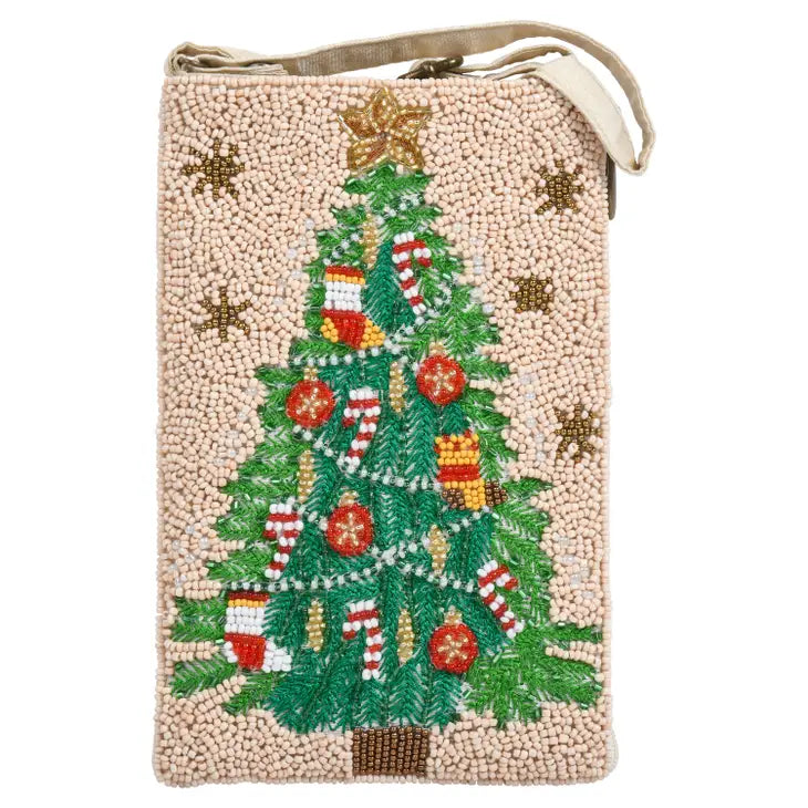 Holiday purse -  Christmas Tree with ornaments