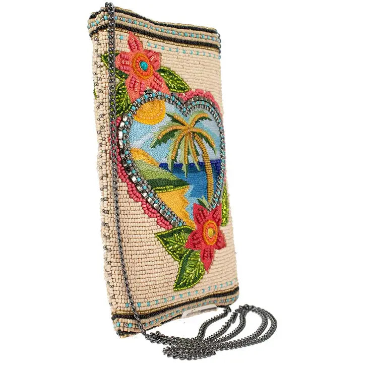 MARY FRANCES "Vacation Dreaming" crossbody phone bag